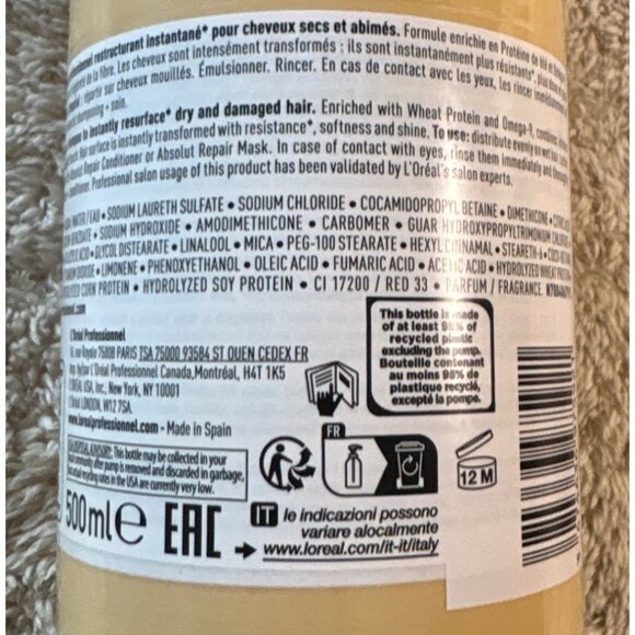 LOréal Professionnel Absolut Repair Conditioner 500ml - Picture 8 of 9